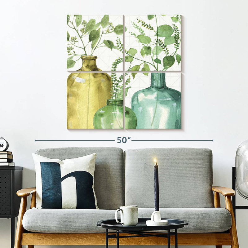 Harnek - Mélange de verts décoratifs V, H 32 po x l 32 po