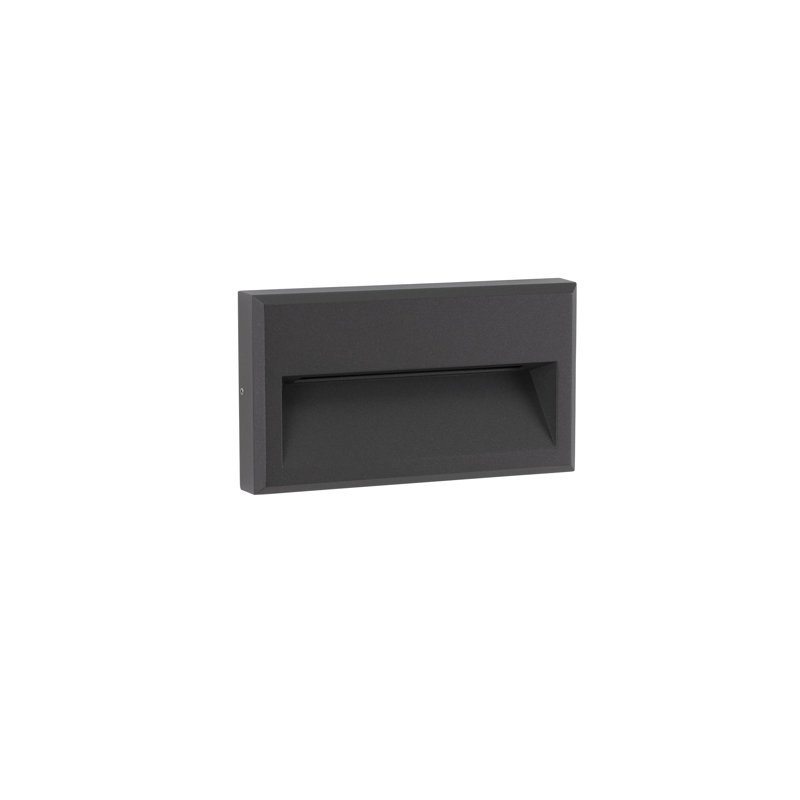 Black Integrated LED Outdoor Flush Mount