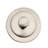14" White Polypropylene Pull To Open Bathtub Leg Drain Assembly with Two-Hole Overflow -36928773