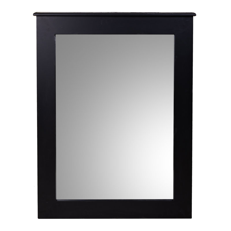 Blountville Wood Flat Wall Mirror