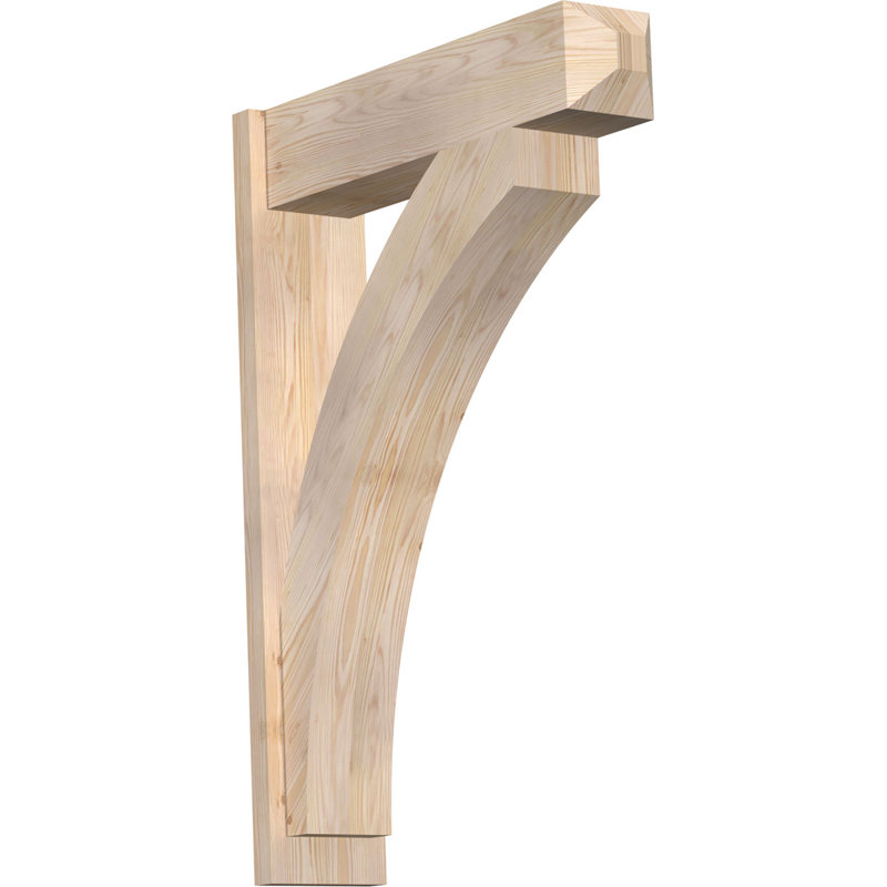 Persienne en bois rustique Thorton Craftsman, Sapin Douglas de 5 1/2 po (lisse),  P 38 po x H 42 po 