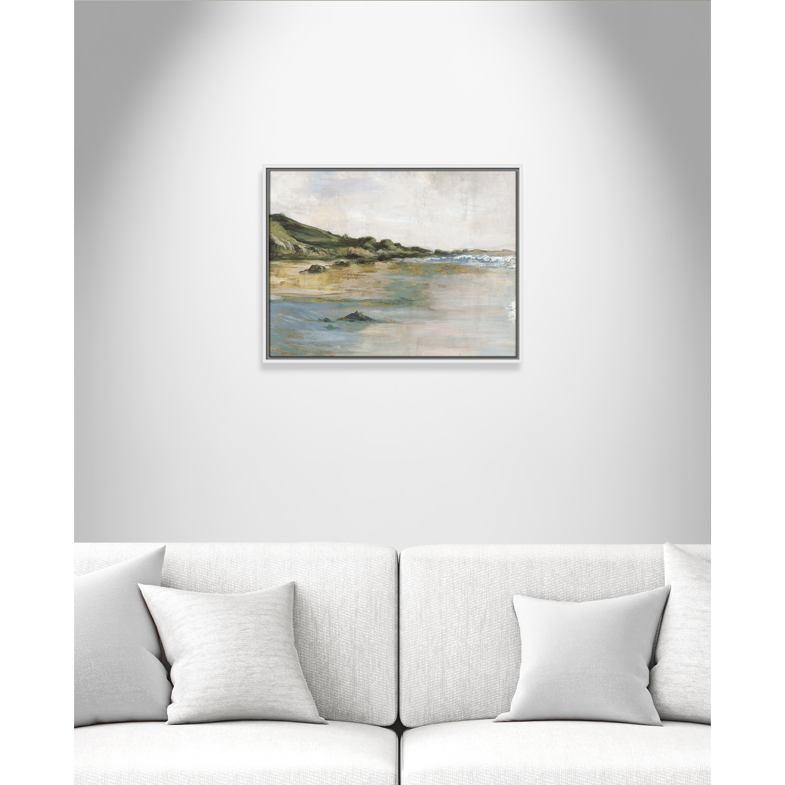 Cordoba "Tide's Edge" Print, 19.5" H x 25.5" W, White