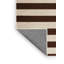Tapis beige à rayures horizontales lavable à la machine-30764092