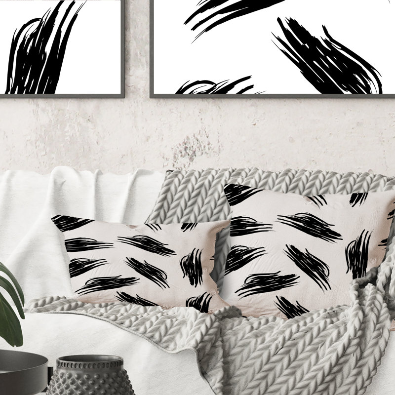 Coussin décoratif imprimé abstrait