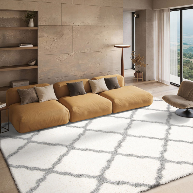 Lamoreaux Shag Performance Geometric Rug, Rectangle 8' x 10'