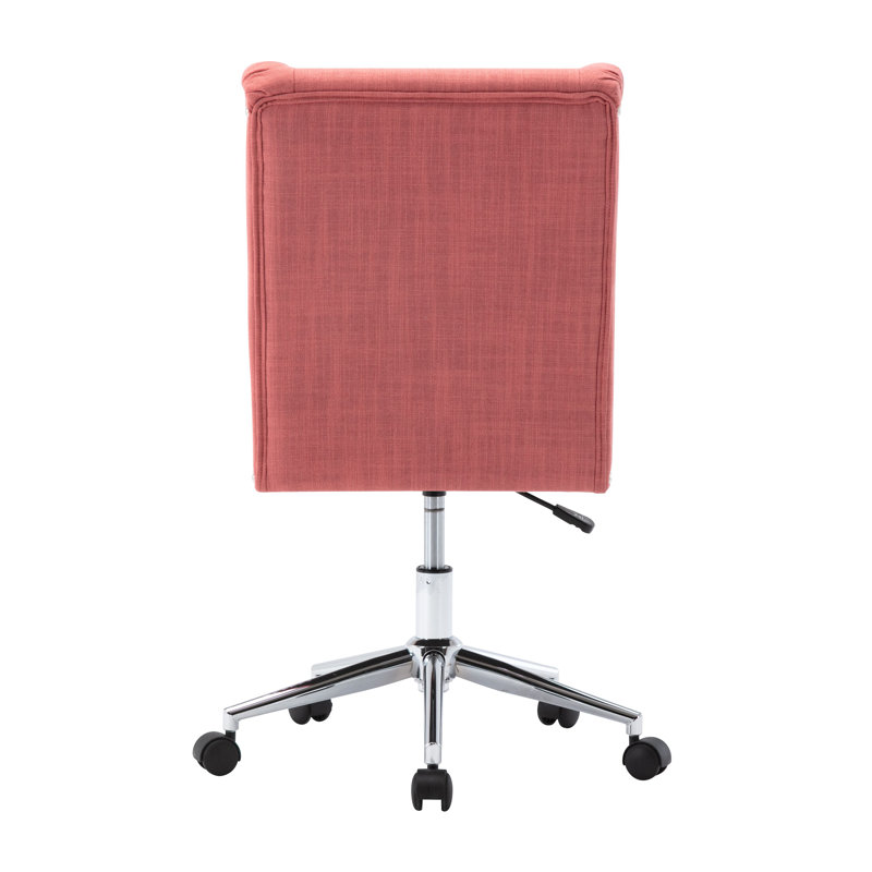 Chaise de bureau Lewisburg, Rose