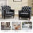 Annja 32" W Tufted Genuine Leather Armchair-87637092