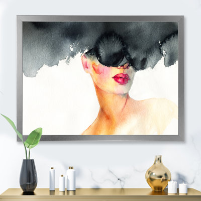Portrait de femme sexy glamour VI - décoration murale glam sur toile