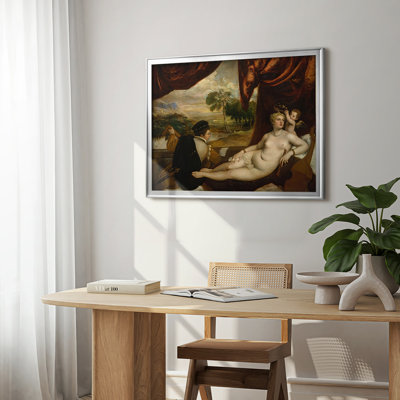 Venus and the Lute Player-Titian-Framed Gallery Wrapped Canvas-c. 1565–1570
