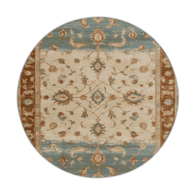 Tapis intérieur et extérieur brun Overdyed