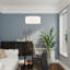 Hust 1-Light Shaded Drum Chandelier