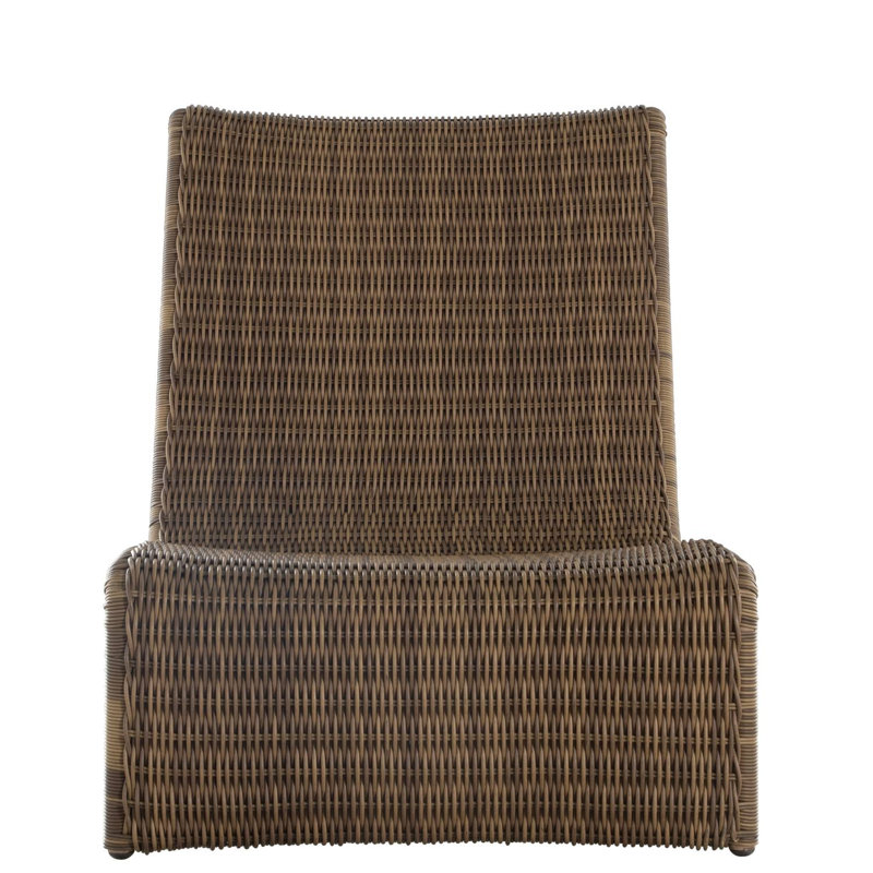Como 30" W Patio Chair with Cushions, No Welt, Raffia, Linen Snow
