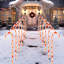 28 marqueurs de chemin de Noël 28 ", 12 pièces avec 120 lumières blanc chaud pour les décorations de Noël intérieures et extérieures