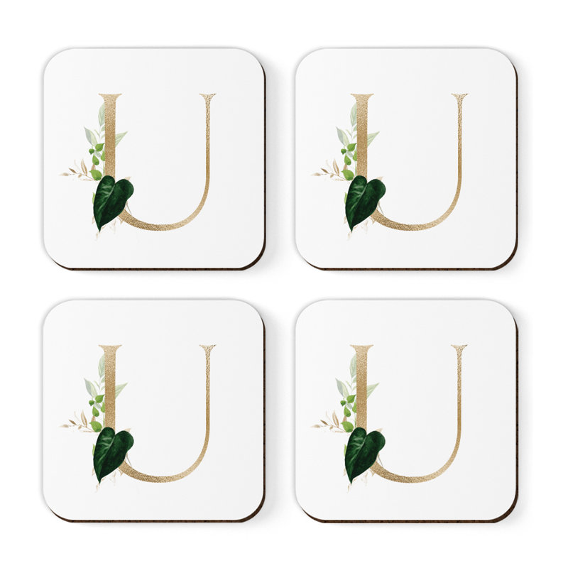 Sous-verre à monogramme Exotic, U