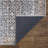 Washable Non-Slip 10 ft Runner - Dark Blue / Tan Traditional Oriental Runner-477930792