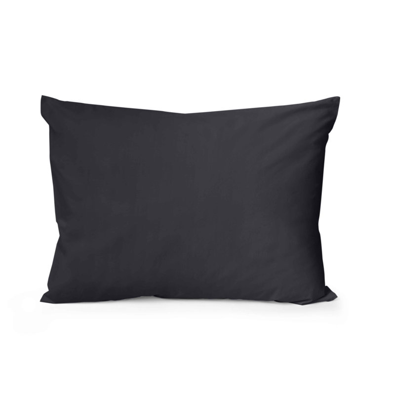 Viola Sateen Sham, Standard Sham, Charcoal