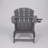 Outdoor Adirondack Chair, Foldable With Dual Cup Holder, Composite Material With Wood Texture-1712316111