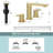 8 In. Waterfall Widespread 2-Handle Bathroom Faucet With Pop-Up Drain Assembly In Brushed Gold-118028499