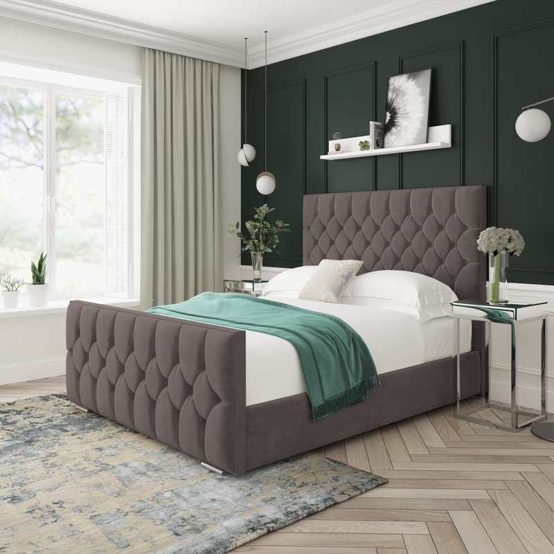 Upholstered Bed, Slate, Small Single (2'6)