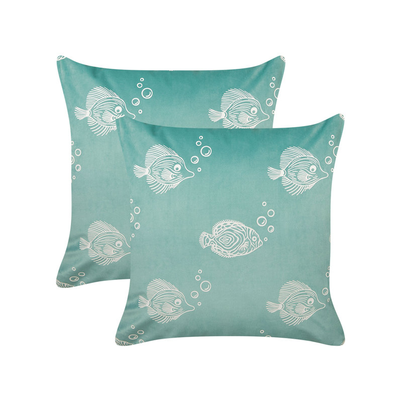 Marchese Animal Print Green Square Cushion