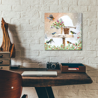  «Christmas Flock» par Elle Media Group SA, art mural en verre acrylique, 12 po x 12 po