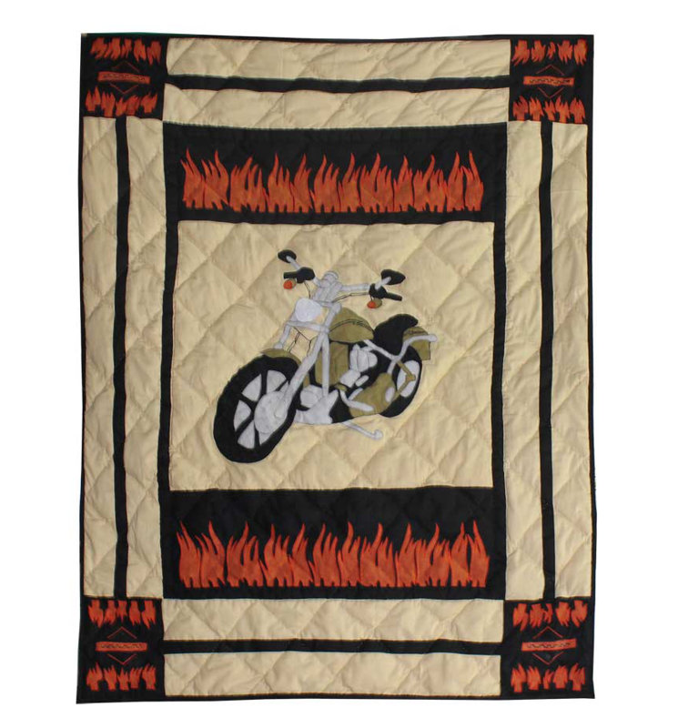 Motor Cycle Cotton Quilt