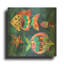 'Boho Reef Fish 2' By Wild Apple Portfolio Gold Metal Wall Art-396051966