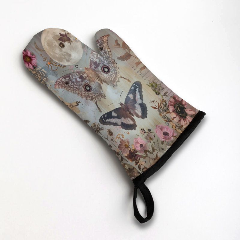Witchy Notes Oven Mitt Cotton Twill