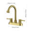 Centerset 2-handle Bathroom Faucet with Drain Assembly-69057425