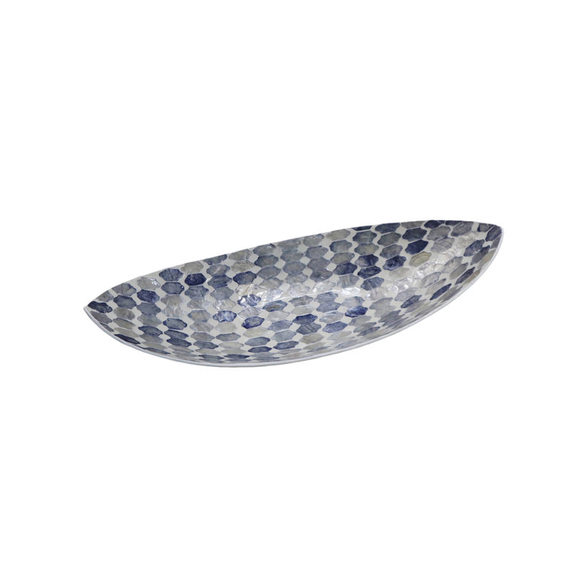 SHELL CRAFT OVAL PLATE