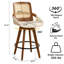 Tabouret de bar et de comptoir pivotant Shayleah-803709739-788616363