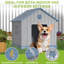 Niche pour chien d'extérieur 31 po Yardgrace - chenil de toit Apex pour chiens de taille moyenne-2101548228