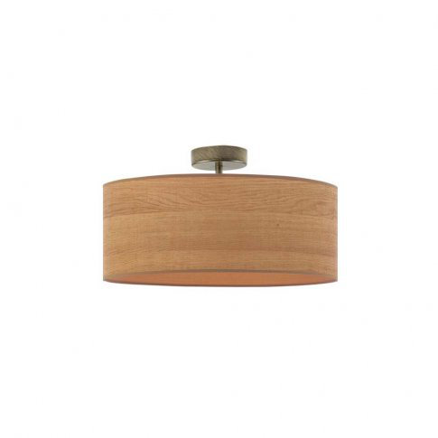 Bishon Fabric Semi Flush Mount, Beige