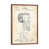 Toile avec cadre en bois brun classique
