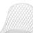 White Polypropylene Outdoor Furniture - Stable, , Diamond Mesh Pattern Chair Chairs Resilient,-1372665049