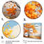 «Orange American Basswood Essence IV - Tree Multipanel», art mural pour le salon
