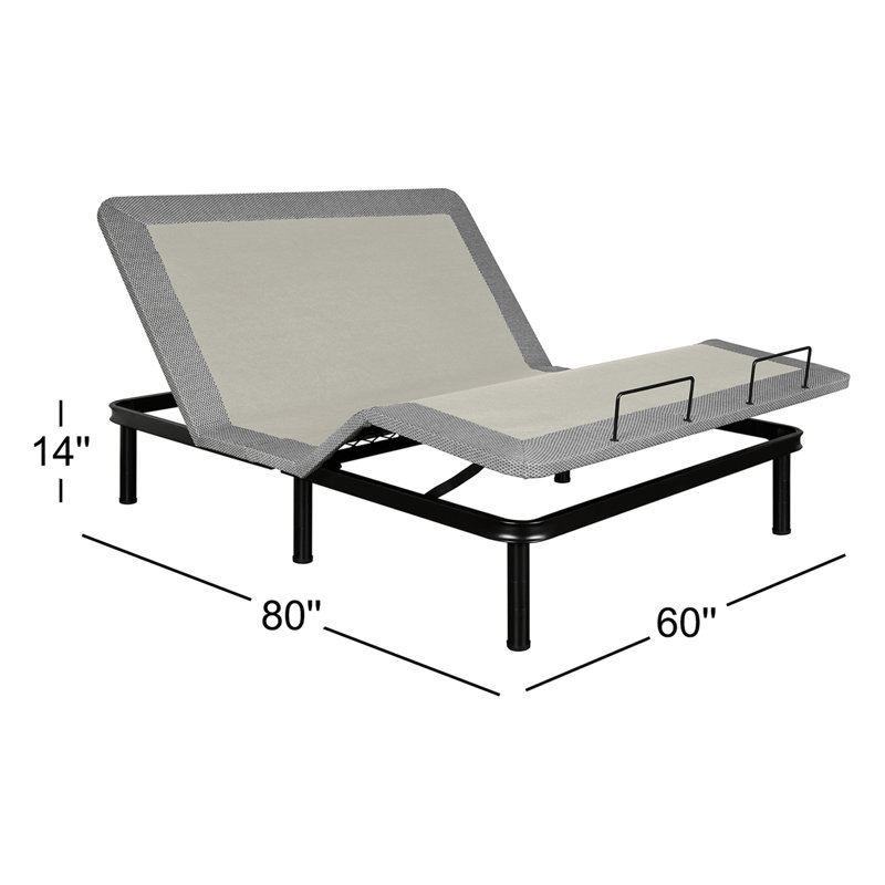 Zero Gravity Adjustable Bed with Wireless Remote, Queen