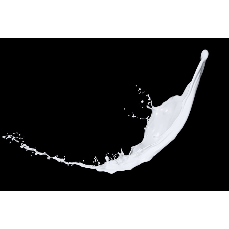 White Paint Splash by Portishead1 - Wrapped Canvas Print, 20cm H x 30cm W x 3.8cm D