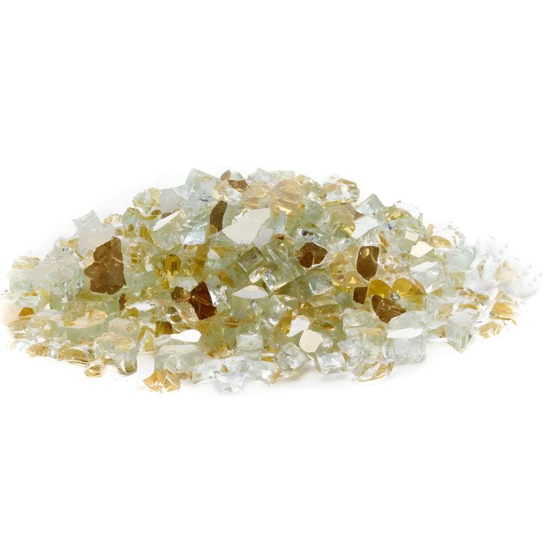 Verre de foyer 25 lb, Or