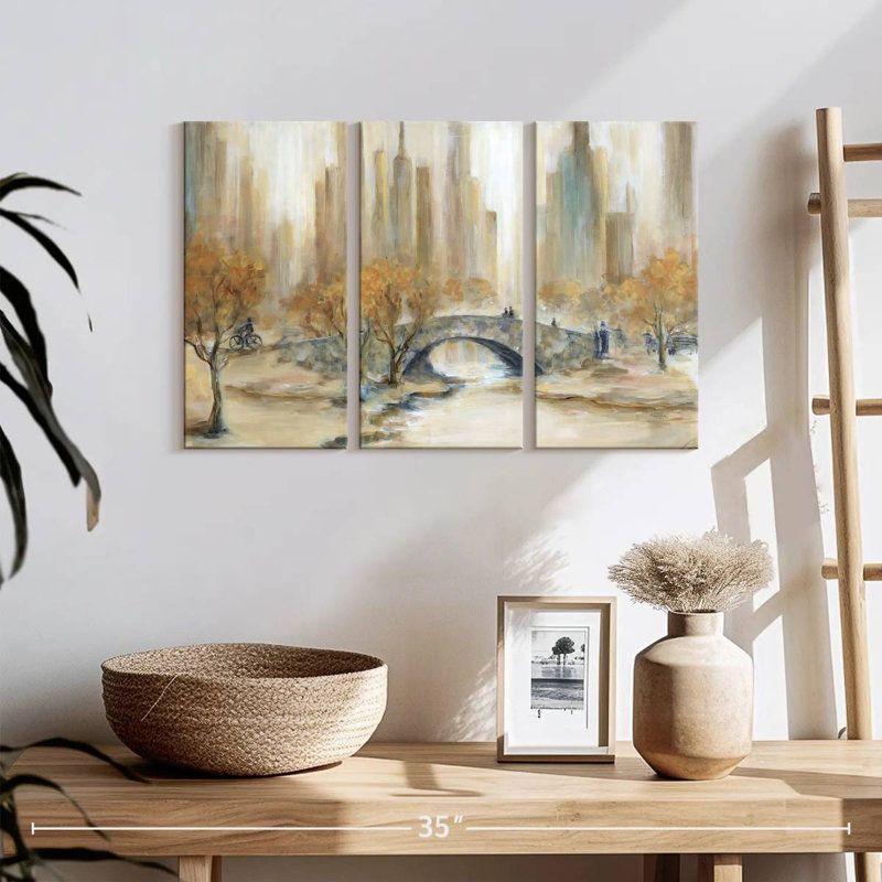 Sireci Empty Central Park, 24" H x 38" W