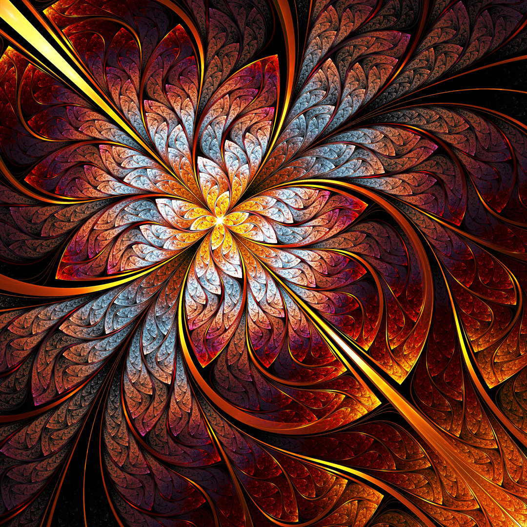 Annu Fractal Hintergrund von Anikakodydkova - Leinwanddrucke im Wrapped Design