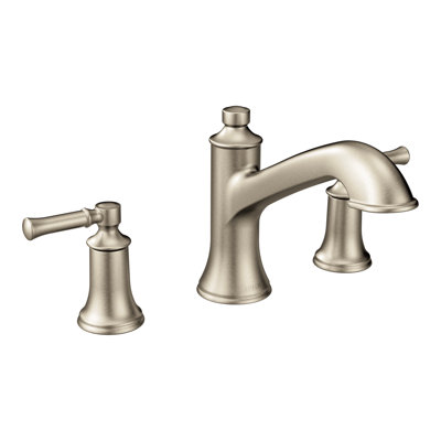 Moen Dartmoor Double Handle Deck Mounted Roman Tub Faucet Trim Kit, Valve Required