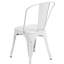 Chaise d'appoint empilable à dossier en lattes Ineisha-2129285650