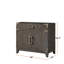Meuble-lavabo simple en chêne brun 36 po X P 22 po D-117980172