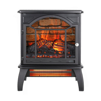 18 Inch 3D  Flame Electric Infrared Quartz Fireplace Stove With Remote Control