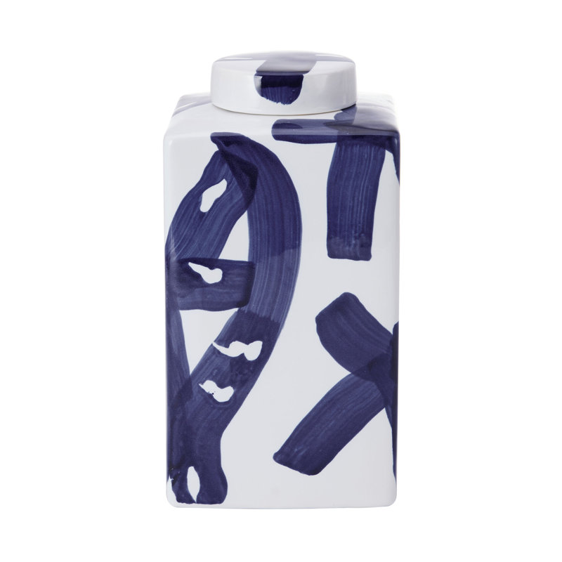 Paint Stroke Ceramic Canister