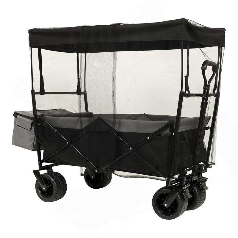 Versatile Collapsible Wagon With Advanced Features For Various Uses, Purple
