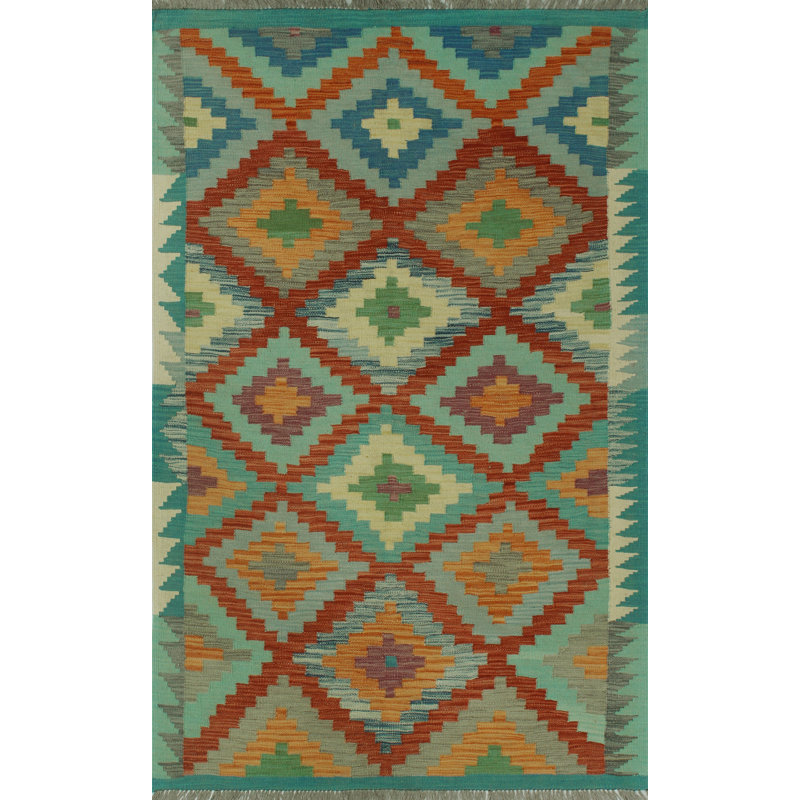 Bobbee Wool Geometric Indoor Rug