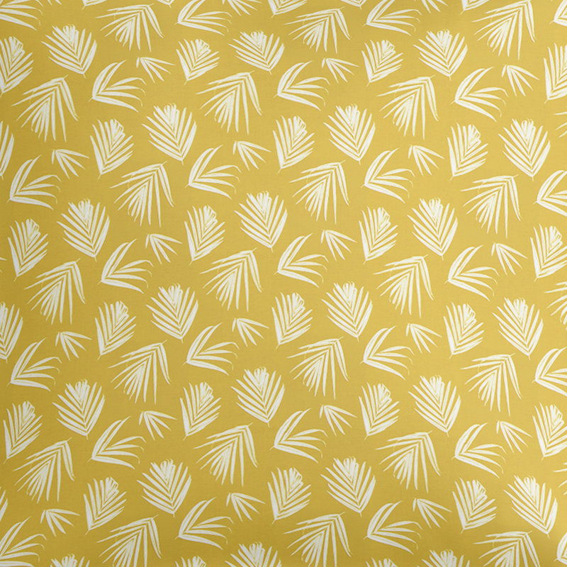 Housse et insert de coussin décoratif carré en polyester Macbeth, 20 po x 20 po, Jaune épice