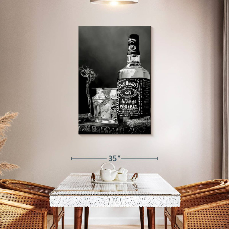 Yarlin Wild West III - noir et blanc, H 45 po x l 30 po